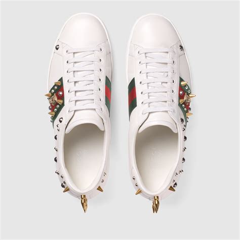 gucci ace studded leather sneaker replica|gucci ace embellished leather sneakers.